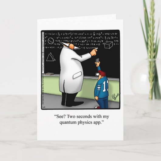 Funny Happy Chemistry Weetting Card Karte (Vorderseite)