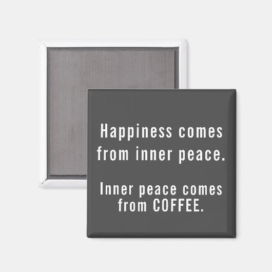 Funny Happy Coffee Definition Magnet (Vorderseite/Rückseite)