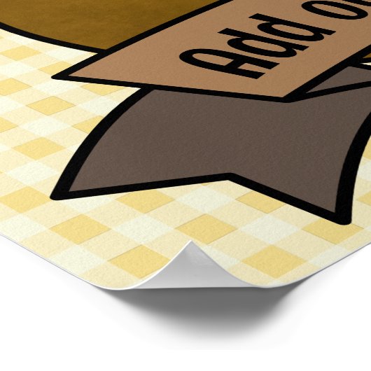 Funny Happy Cool Potato Personalisiert Poster (Ecke)