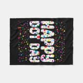 Funny Happy Dot Day Polka Dot Art Students Kids Gi Fleecedecke (Vorderseite (Horizontal))