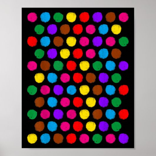 Funny Happy Dot Day Polka Dot Art Students Kids Gi Poster (Vorne)