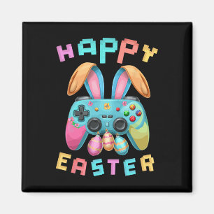 Funny Happy Easter Bunny Gaming Controller Gamer B Magnet