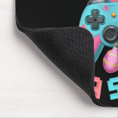 Funny Happy Easter Bunny Gaming Controller Gamer B Mousepad (Ecke)