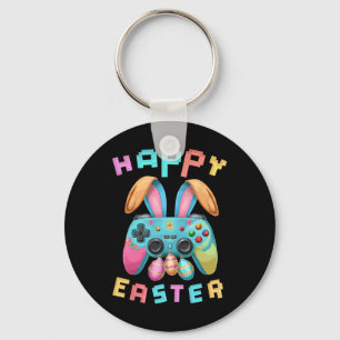 Funny Happy Easter Bunny Gaming Controller Gamer B Schlüsselanhänger