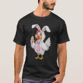 Funny Happy Easter Chicken Bunny Fun Eggs Farm Eas T-Shirt (Vorderseite)