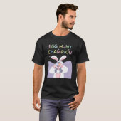 Funny Happy Easter Egg Hunt Niedlich Bunny Ears Si T-Shirt (Vorne ganz)