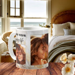 Funny Happy Ehefrau Gold Artistic Wedding Tasse<br><div class="desc">Tasse mit Ihren individuellen Fotos auf einem abstrakten Glitzer-Design. Sie können auch eigene lustige oder andere Texte hinzufügen. Ein hübsches Geschenk für eine Ehefrau,  ob einfach nur verheiratet oder verheiratet für viele Jahre!</div>