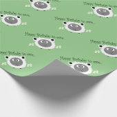 Funny Happy Geburtstag auf Ewe Geschenkpapier (Ecke)