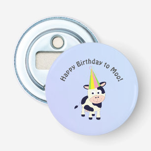 Funny Happy Geburtstag bis Moo Niedliches Party Ku Flaschenöffner