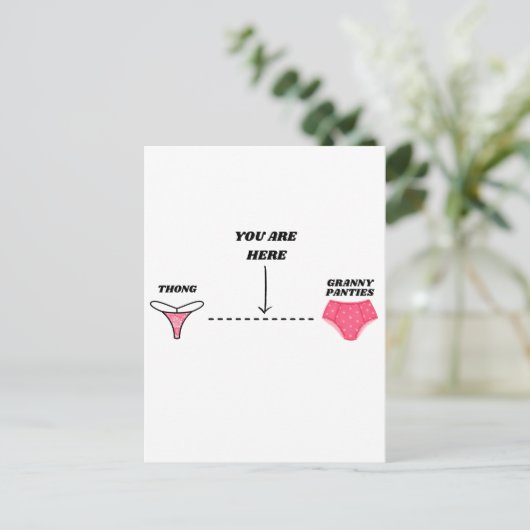 Funny Happy Geburtstag für ihren schönen Frauentag Postkarte (Stehend Vorderseite)