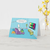 Funny Happy Geburtstag Vater mit Remote-Kontrolle Karte (Gelbe Blume)