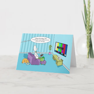 Funny Happy Geburtstag Vater mit Remote-Kontrolle Karte