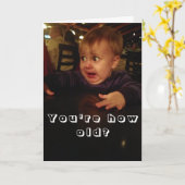 Funny Happy Geburtstagskarte Karte (Gelbe Blume)