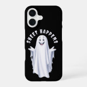 Funny Happy Ghost Phone Case iPhone 16 Hülle (Rückseite)