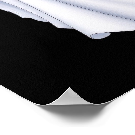 Funny Happy Ghost Poster (Ecke)