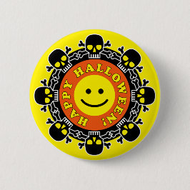 Funny Happy Halloween Button