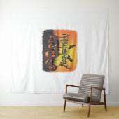 Funny Happy Halloween Design Wandteppich (Beispiel (Horizontal))