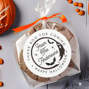 Funny Happy Halloween Ghost Danke Boo Gastgeschenk Runder Aufkleber