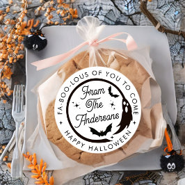 Funny Happy Halloween Ghost Danke Gastgeschenk Runder Aufkleber