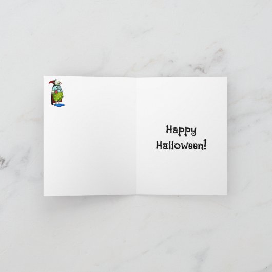 Funny Happy Halloween Grußkarte Karte (Innenseite)