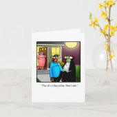 Funny Happy Halloween Grußkarte Karte (Gelbe Blume)