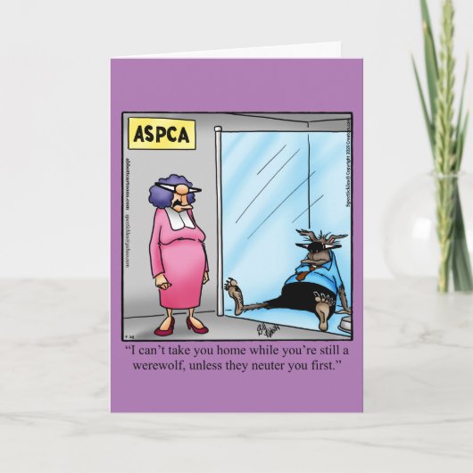 Funny Happy Halloween Grußkarte Karte (Vorderseite)