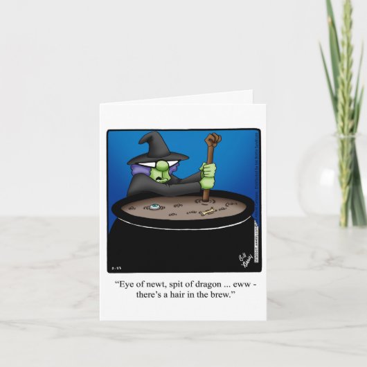 Funny Happy Halloween Grußkarte Karte (Vorderseite)