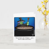 Funny Happy Halloween Grußkarte Karte (Gelbe Blume)