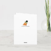 Funny Happy Halloween Grußkarte Karte (Rückseite)