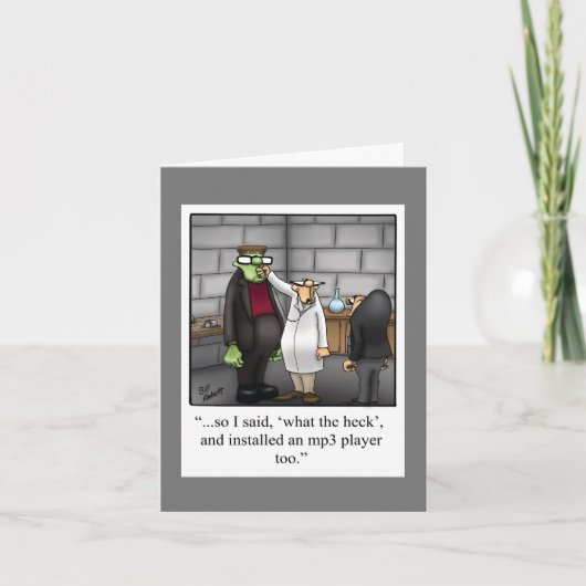 Funny Happy Halloween Grußkarte Karte (Vorderseite)