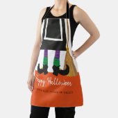 Funny Happy Halloween Hexenleder Personalisiert Schürze (InSitu)