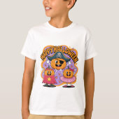 Funny Happy Halloween Pumpkin Kids T-Shirt  (Vorderseite)