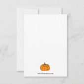 Funny Happy Halloween Spaß Grußkarte (Rückseite)