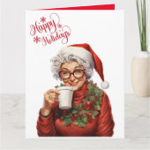 Funny Happy Holidays Grandma Karte (Vorderseite)