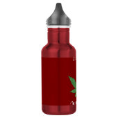 Funny Happy Holidaze Weed Leaf Personalisiert Edelstahlflasche (Links)