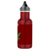 Funny Happy Holidaze Weed Leaf Personalisiert Edelstahlflasche (Rechts)