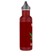 Funny Happy Holidaze Weed Leaf Personalisiert Edelstahlflasche (Links)