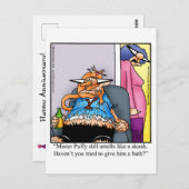 Funny Happy Jubiläum Spaß Postcard Postkarte (Vorne/Hinten)
