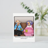 Funny Happy Jubiläum Spaß Postcard Postkarte (Stehend Vorderseite)