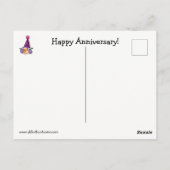 Funny Happy Jubiläum Spaß Postcard Postkarte (Rückseite)