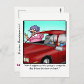 Funny Happy Jubiläum Spaß Postcard Postkarte (Vorne/Hinten)