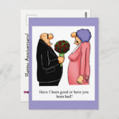 Funny Happy Jubiläum Spaß Postcard Postkarte (Vorne/Hinten)