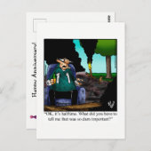 Funny Happy Jubiläum Spaß Postcard Postkarte (Vorne/Hinten)