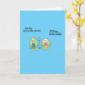 Funny Happy Jubiläumskarte. 048 Karte (Gelbe Blume)