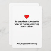 Funny Happy Jubiläumskarte für Boyfriend Funny Einladung (Vorne/Hinten)