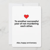 Funny Happy Jubiläumskarte für Boyfriend Funny Einladung (Vorderseite)