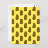 Funny Happy Kartoffeln Postkarte (Vorne/Hinten)