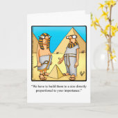 Funny Happy King Tut Day Card Karte (Gelbe Blume)