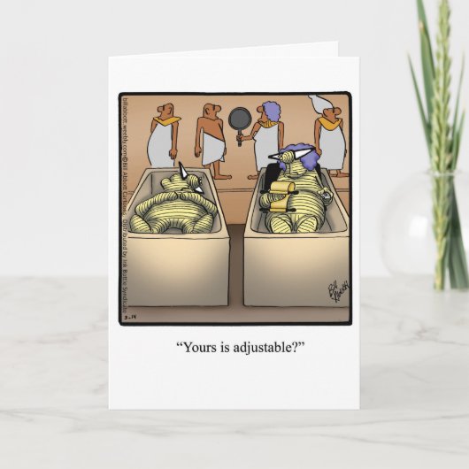 Funny Happy King Tut Day Card Karte (Vorderseite)