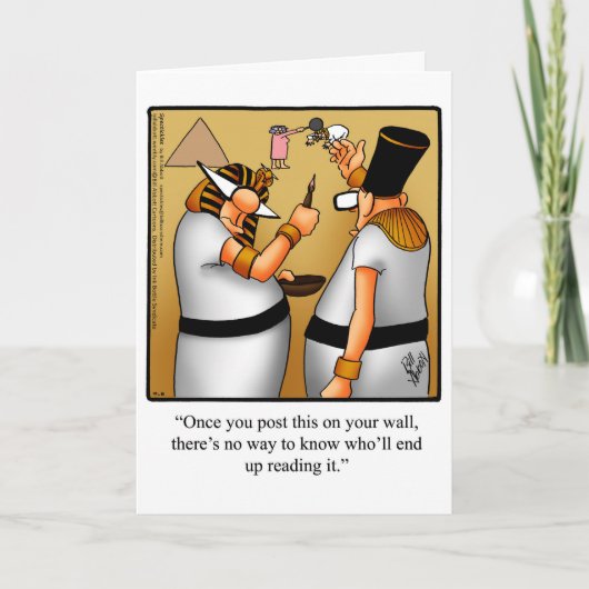 Funny Happy King Tut Day Card Karte (Vorderseite)